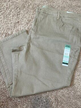 Terra & Sky Straight Leg High Rise Jeans Size 26W